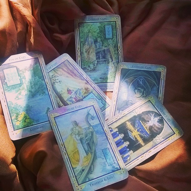 cards for the intuitive tarot series at the Green Man Store Los Angeles