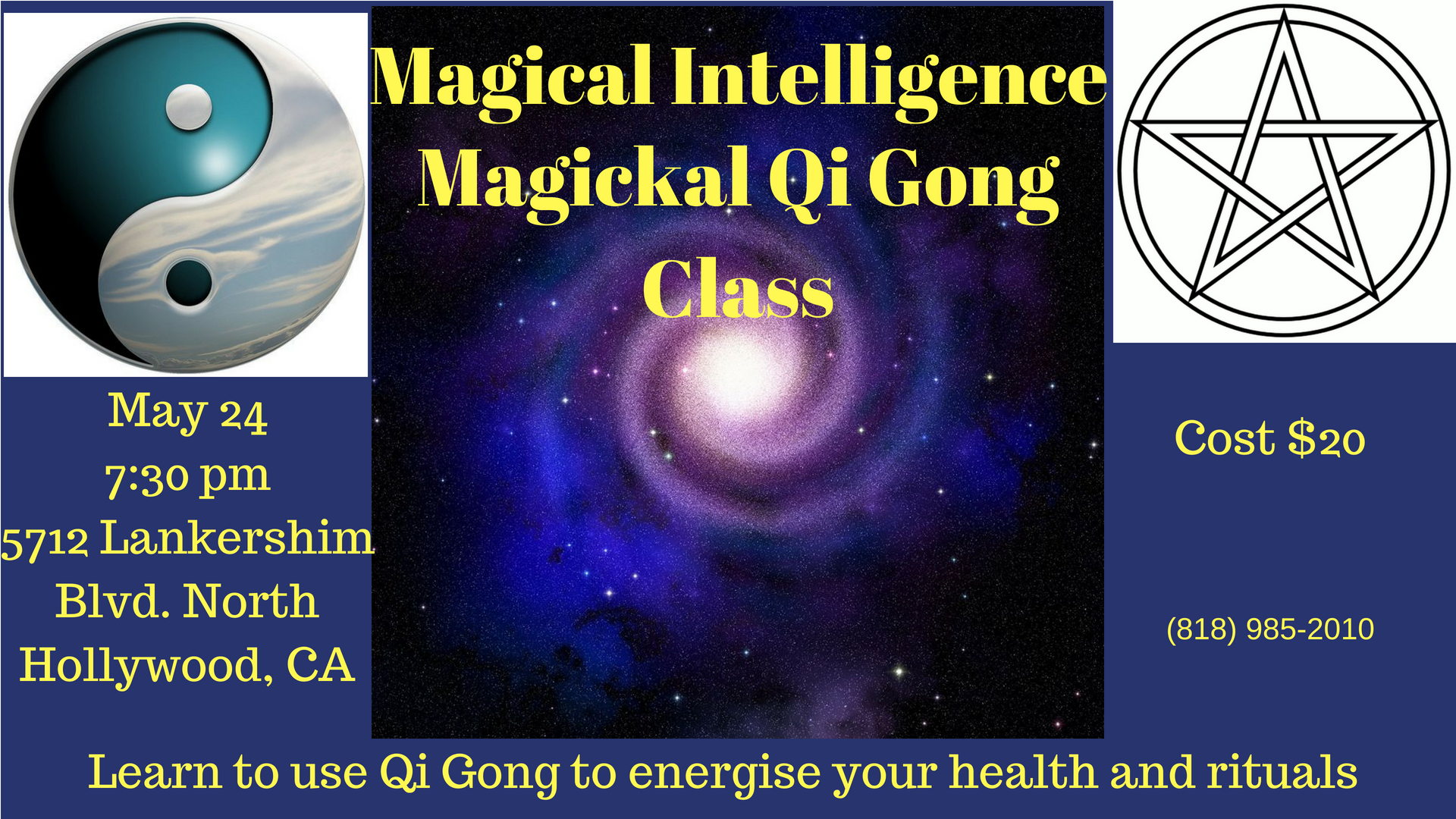 Magical Qi-Gong class Los Angeles flyer