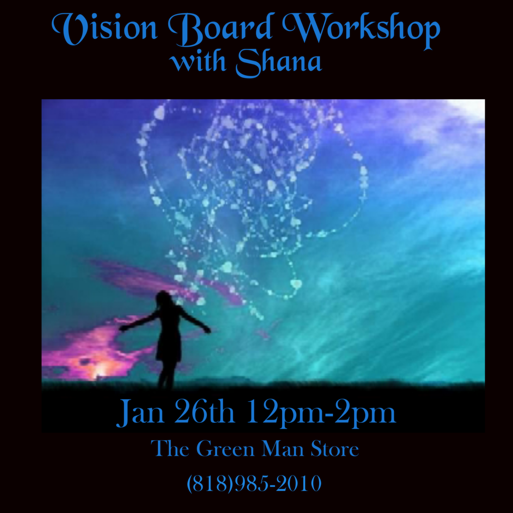 Vision Board Workshop with Shana flyer