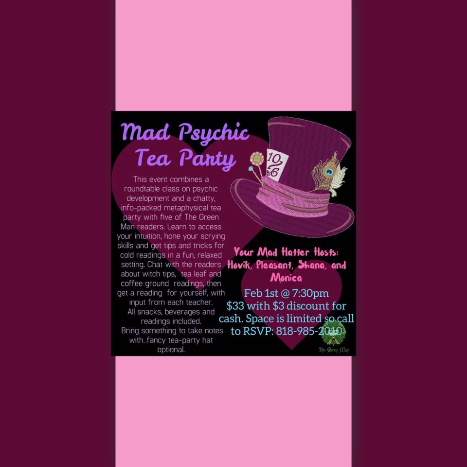 Mad Psychic Tea Party flyer