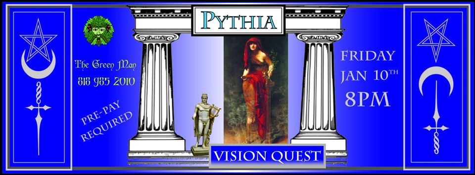 Pythia, Oracle of Delphi Vision Quest flyer