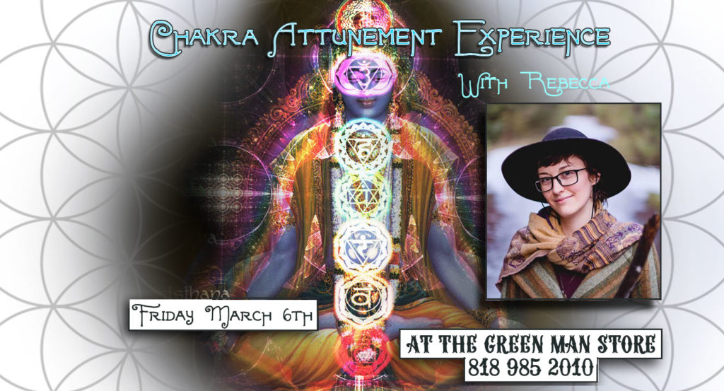 Chakra Attunement Experience with Rebecca flyer