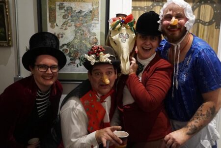 A group of people in clothing